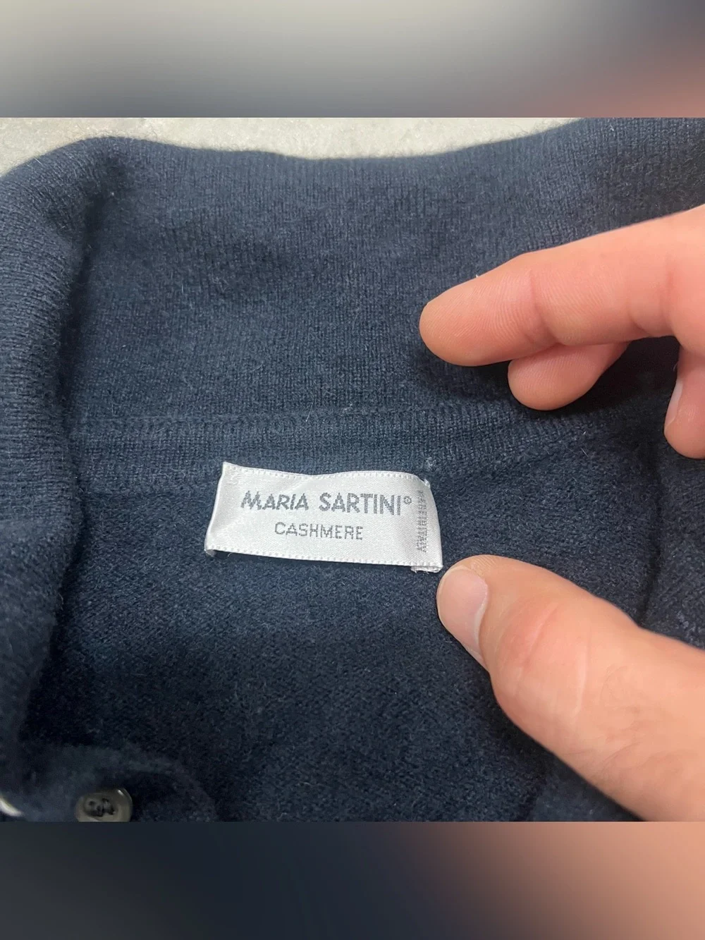 Cardigan Maria Sartini Cardigan Button cashmere color Blue Size 52